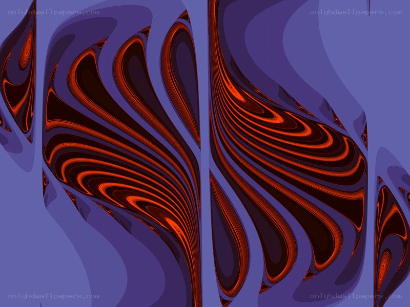 Abstract red and purple swirls