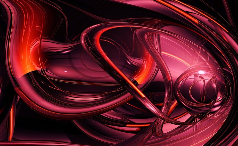 Abstract red and purple swirls