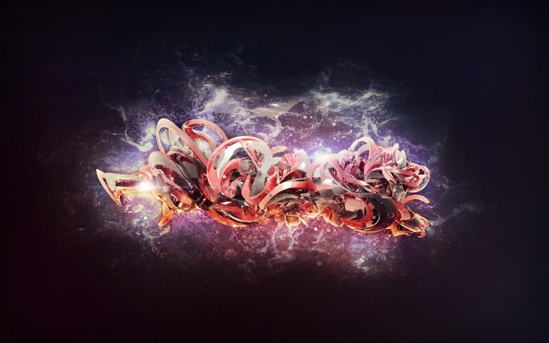 abstract red and purple swirls