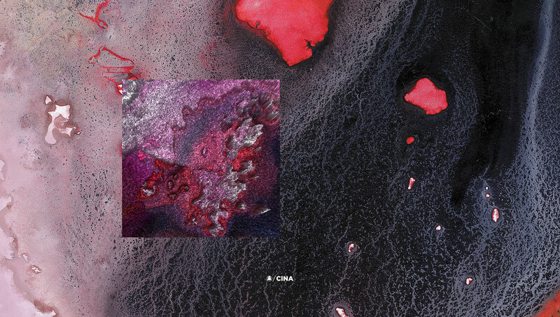 Abstract Red and Purple Texture — Chaotic
