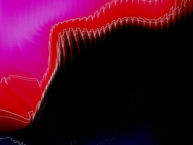 Abstract red and purple wave