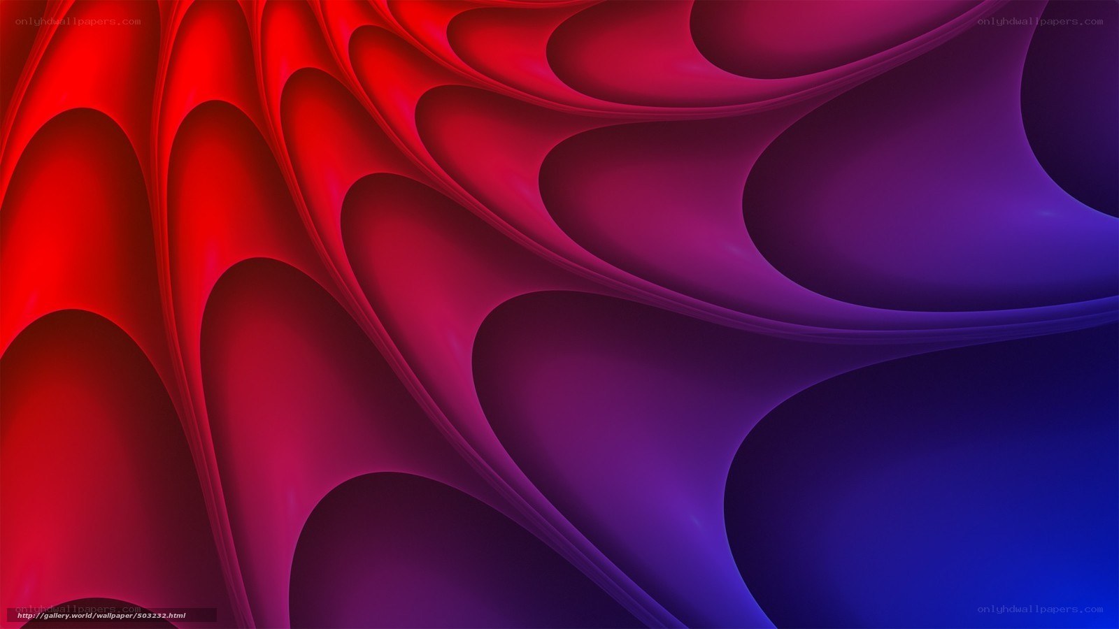 Abstract red and purple waves