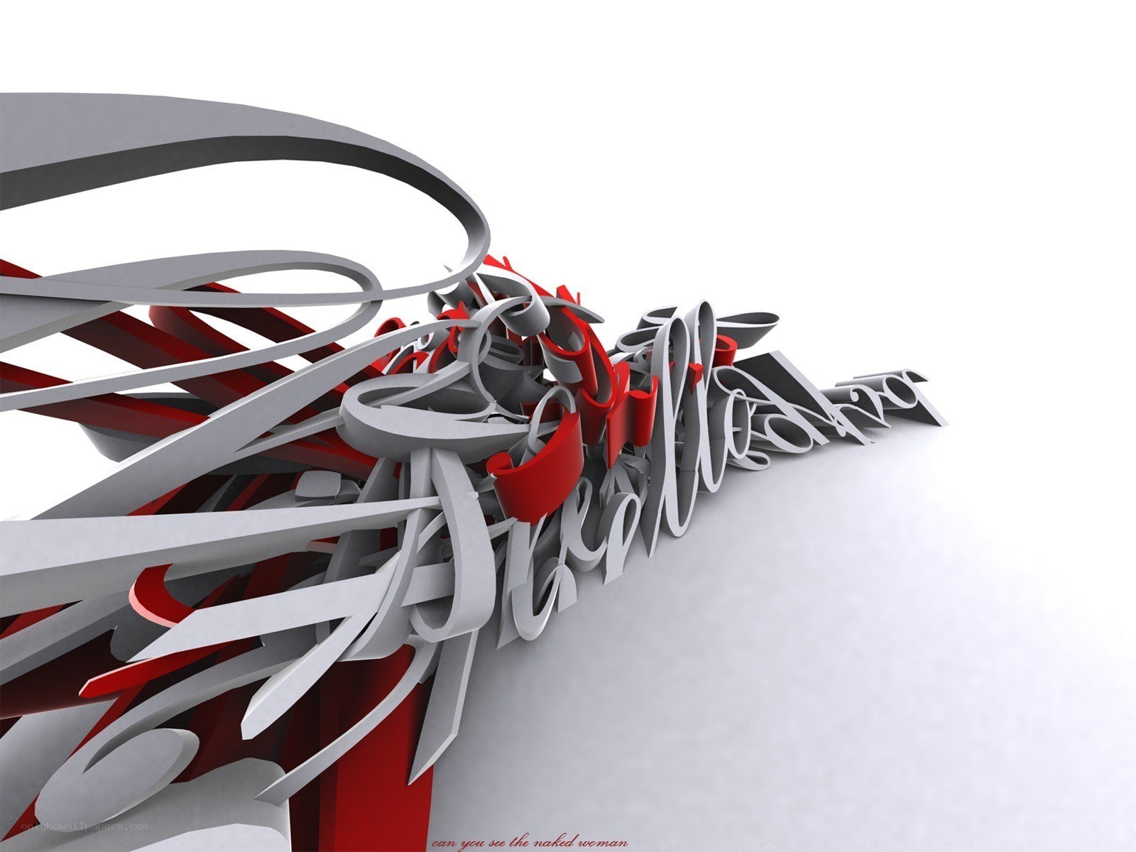 abstract red and silver sculpture