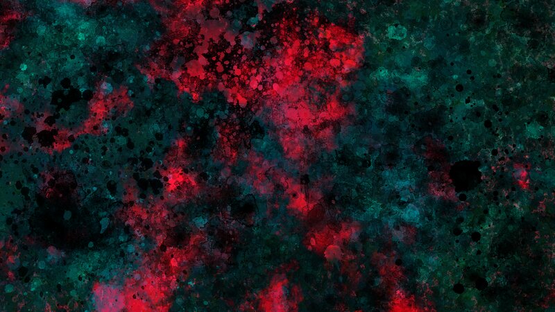 Abstract Red and Teal Splatter