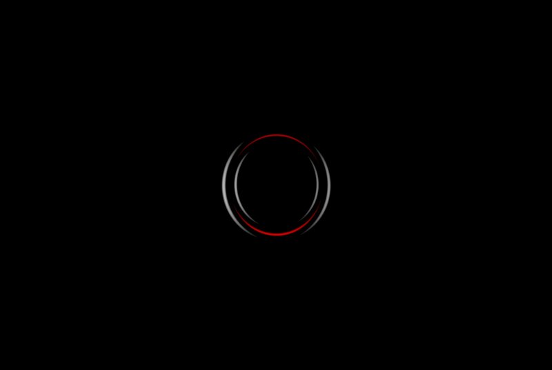 abstract red and white circle