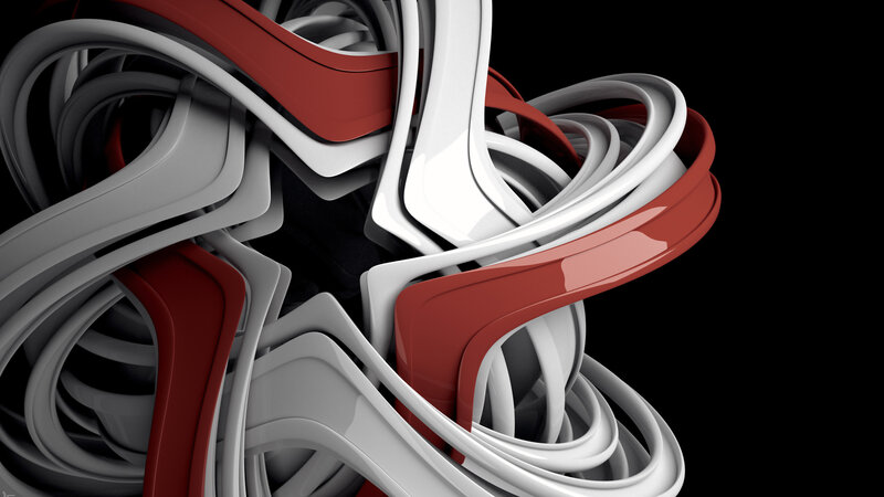 Abstract Red and White Curves — Dynamic