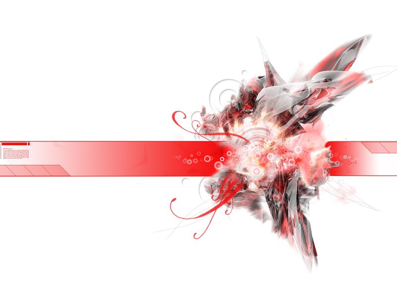 abstract red and white design