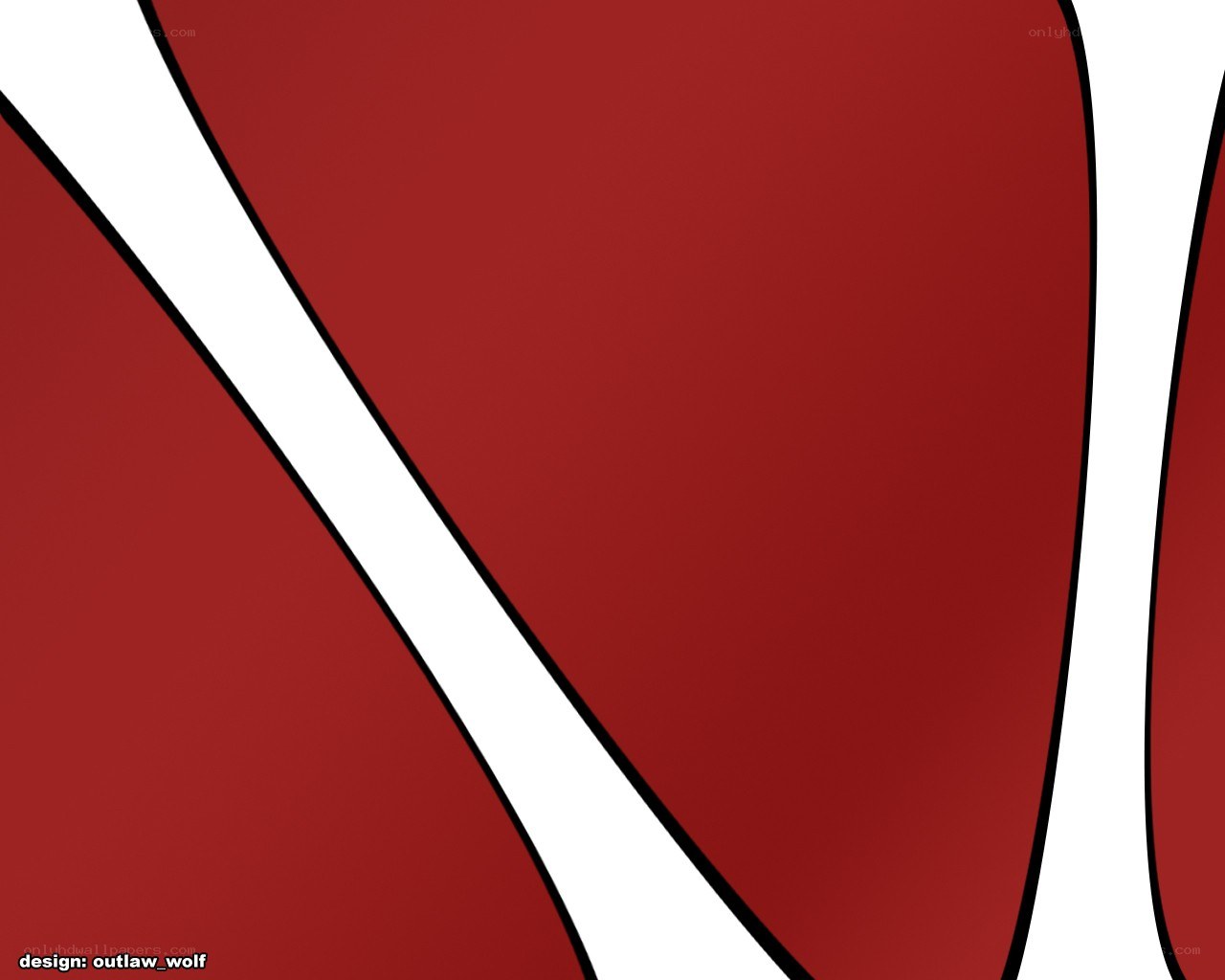 abstract red and white design