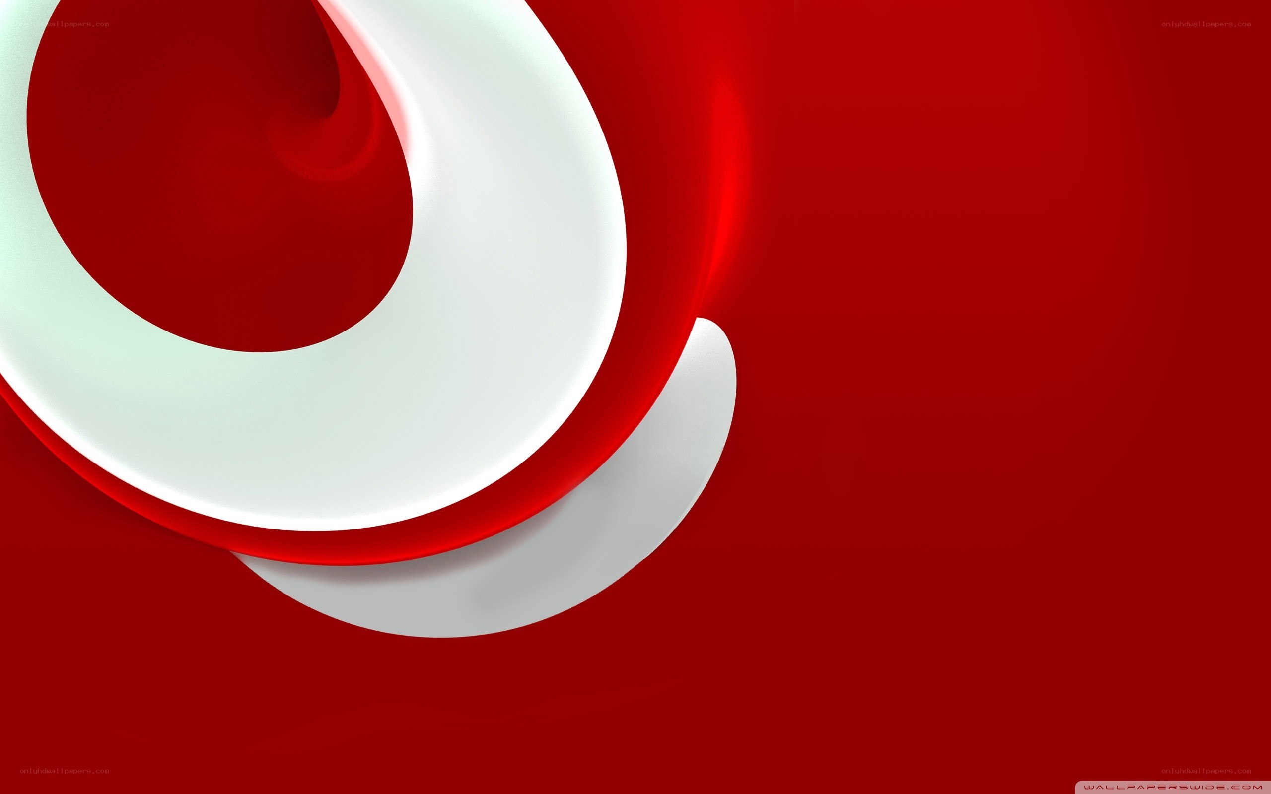 abstract red and white design