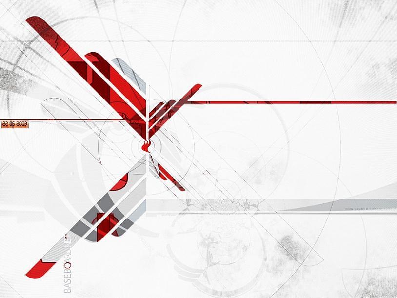 abstract red and white design