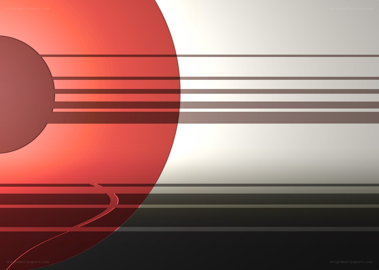 abstract red and white design