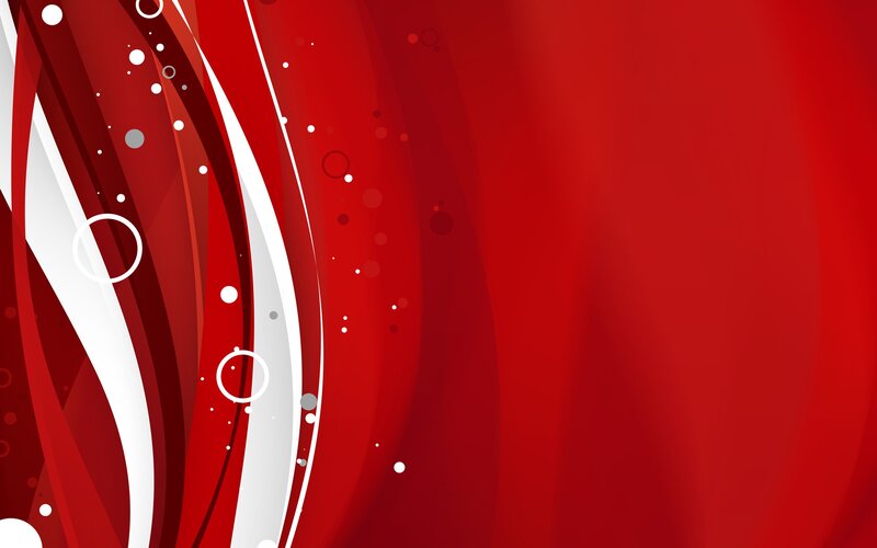 Abstract Red and White Design — Dynamic, Vector Art, Circles