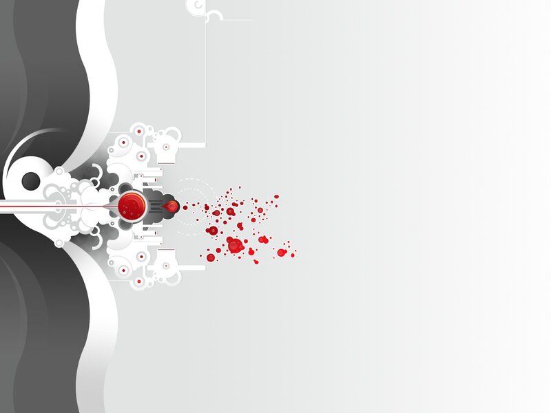 Abstract Red and White Design — Gray