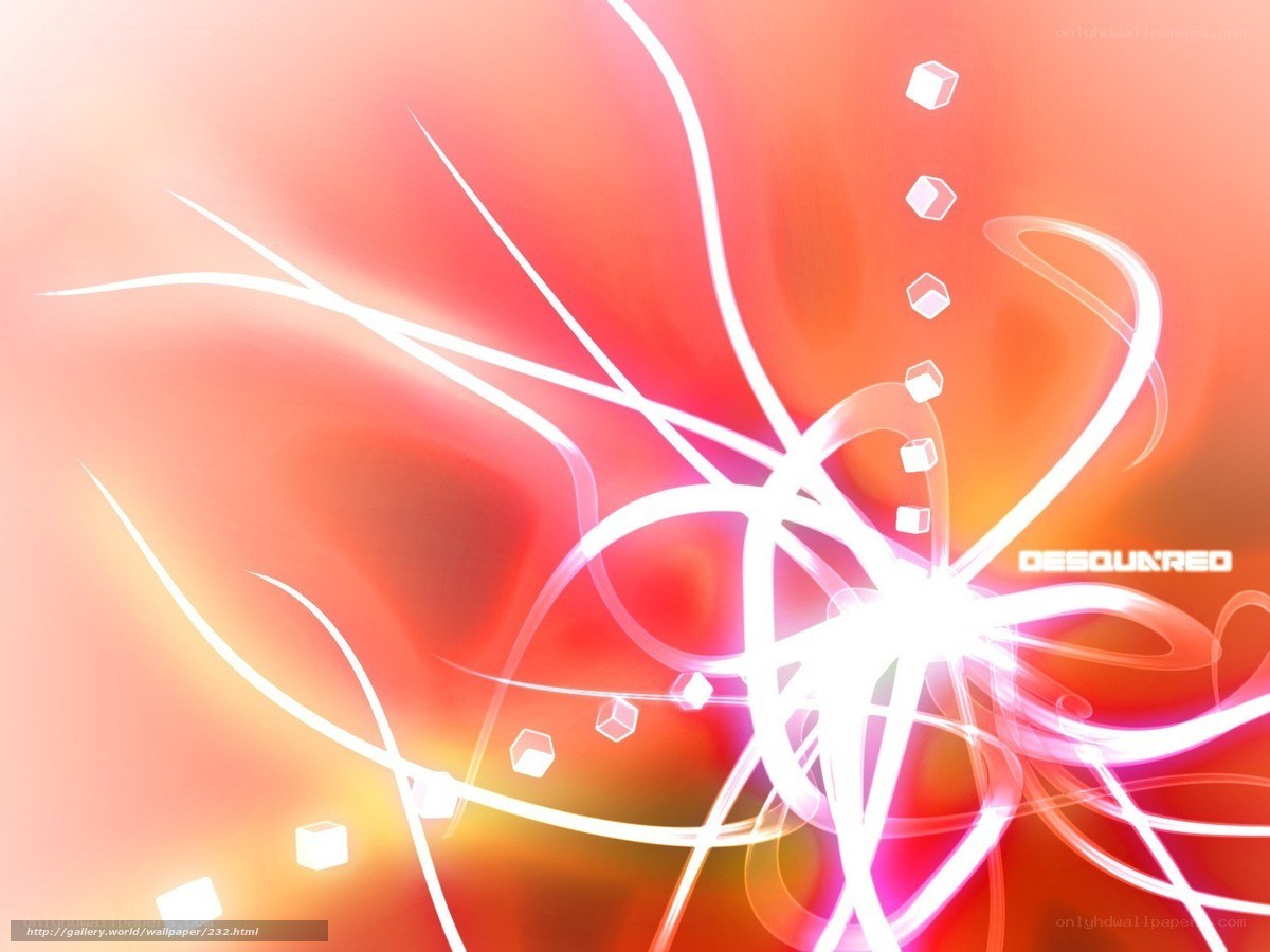 Abstract red and white design