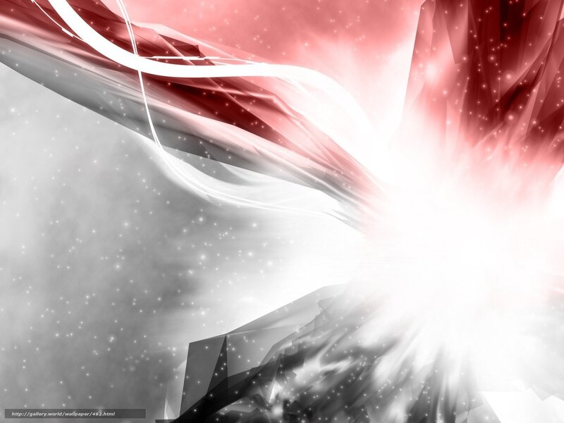 Abstract red and white energy flow