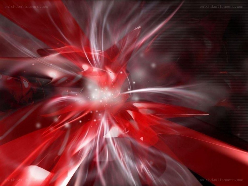 abstract red and white explosion