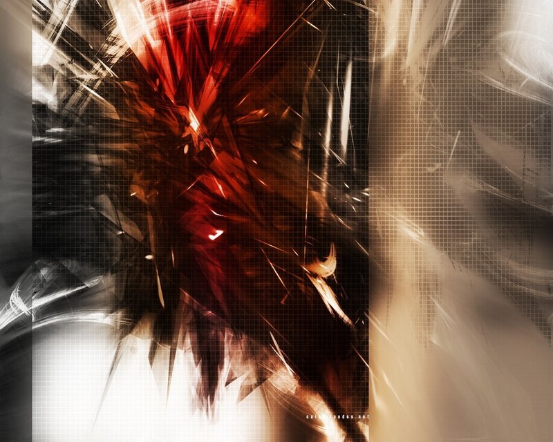 abstract red and white explosion