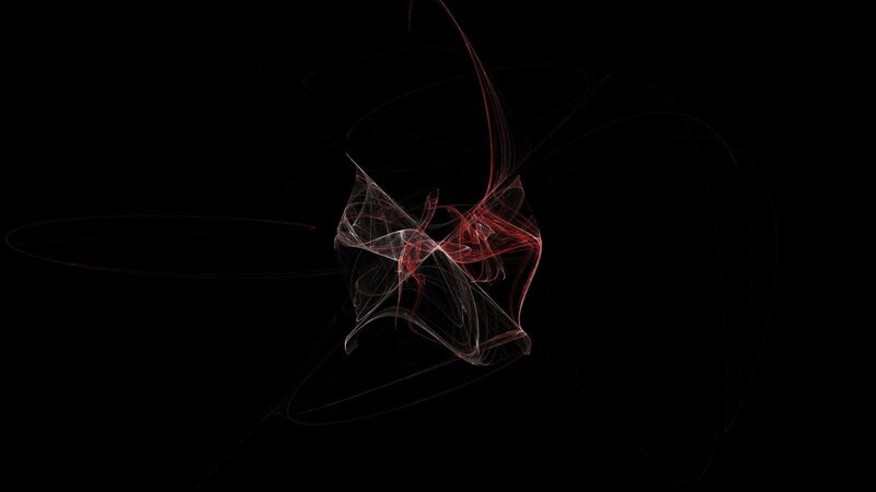 Abstract red and white fractal design