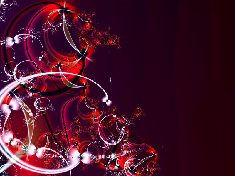 Abstract red and white fractal design