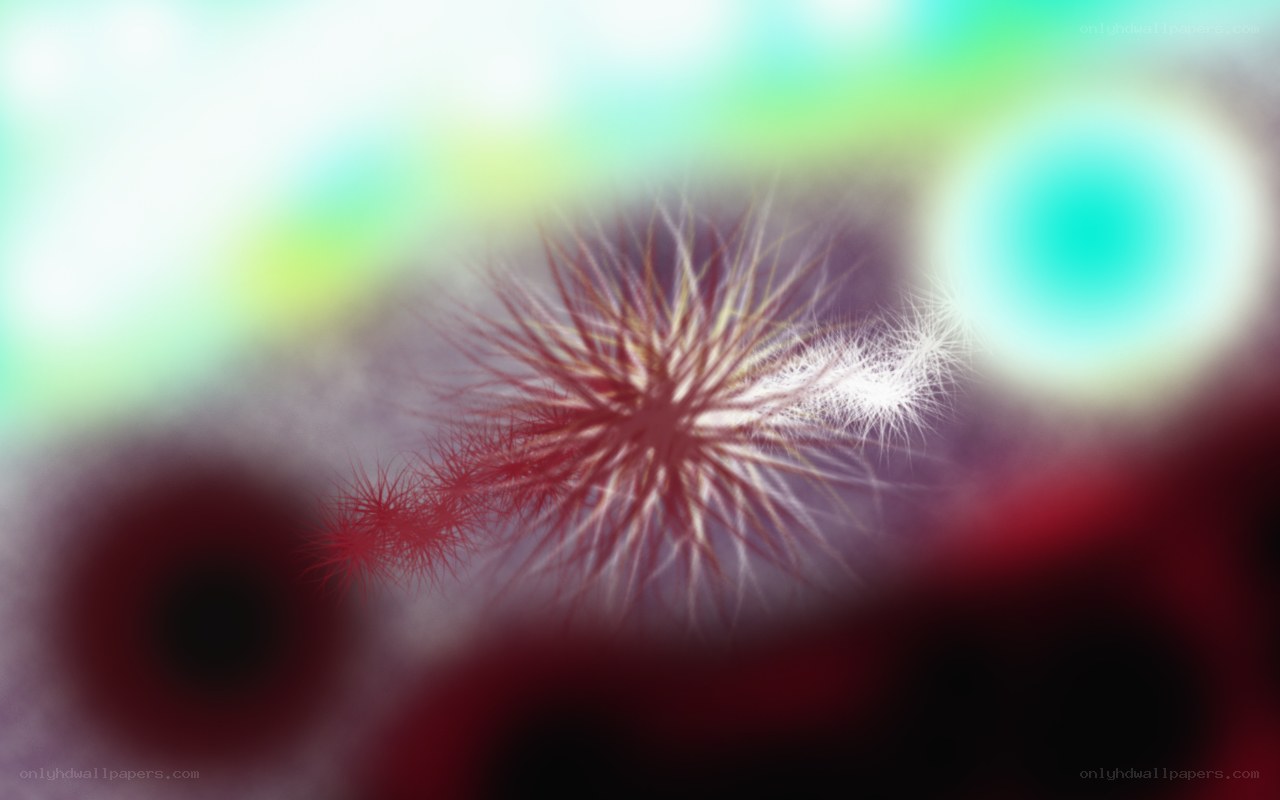 abstract red and white fractal