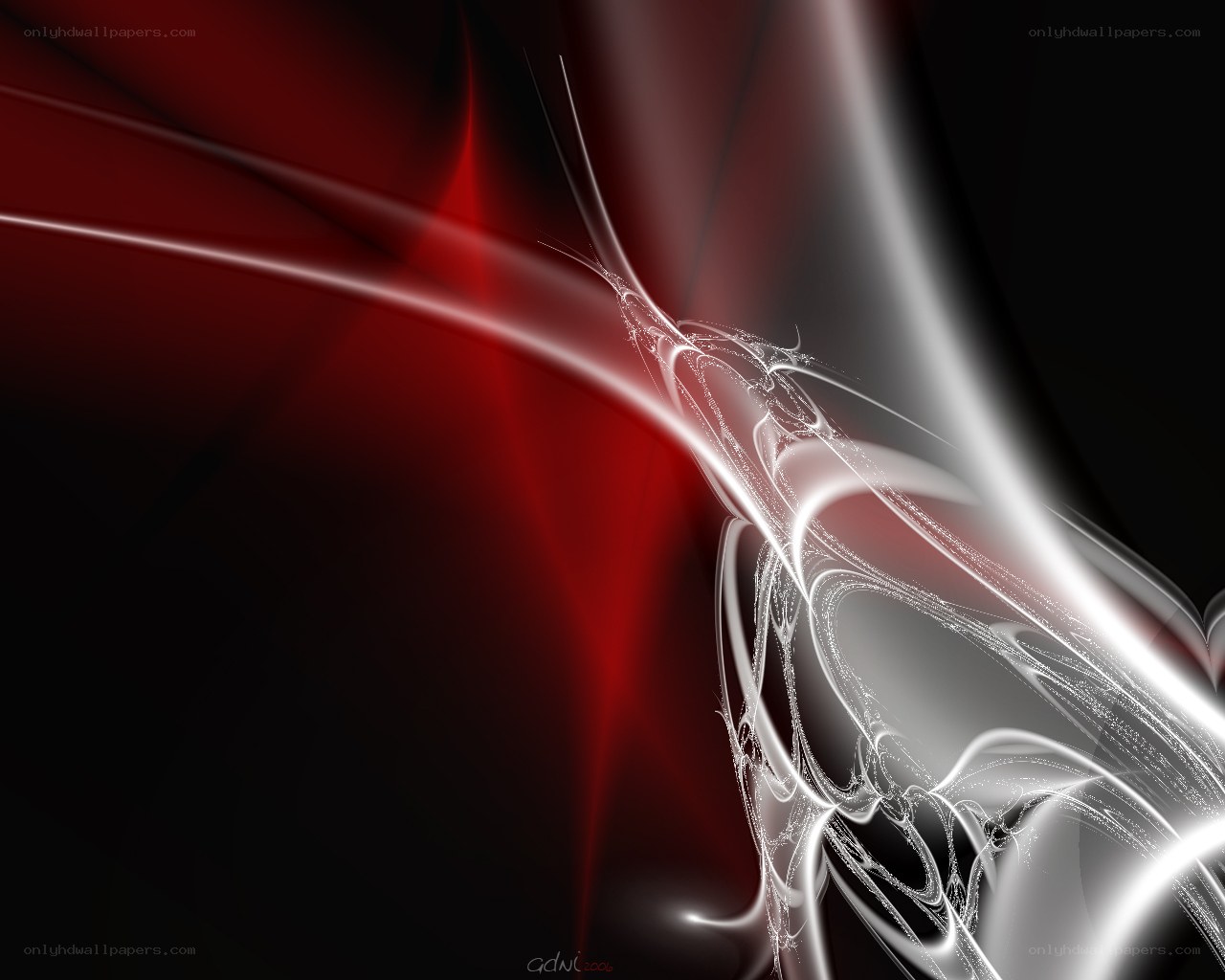 Abstract red and white light design