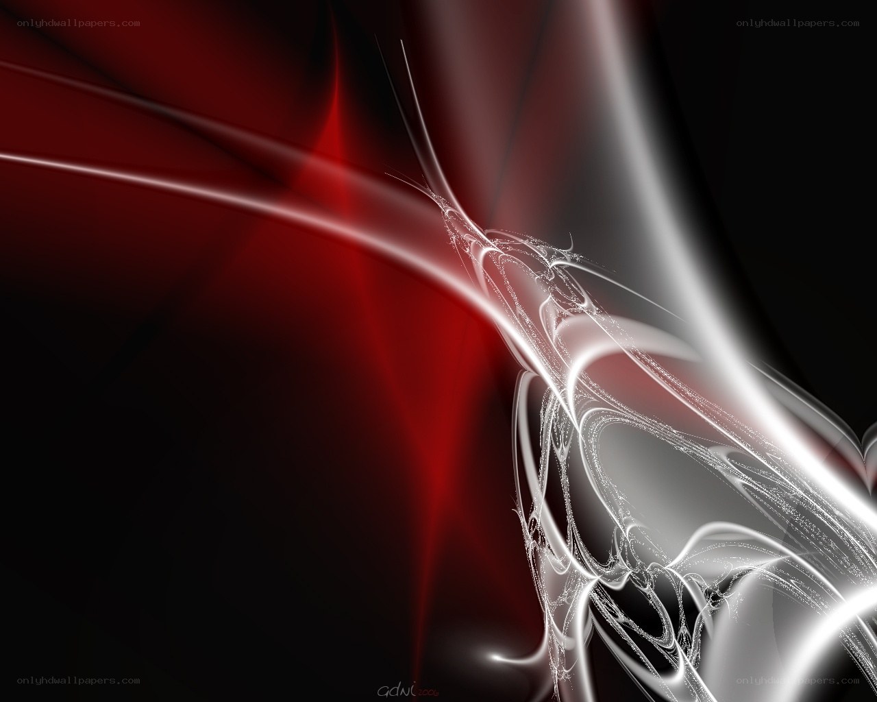 Abstract red and white light design