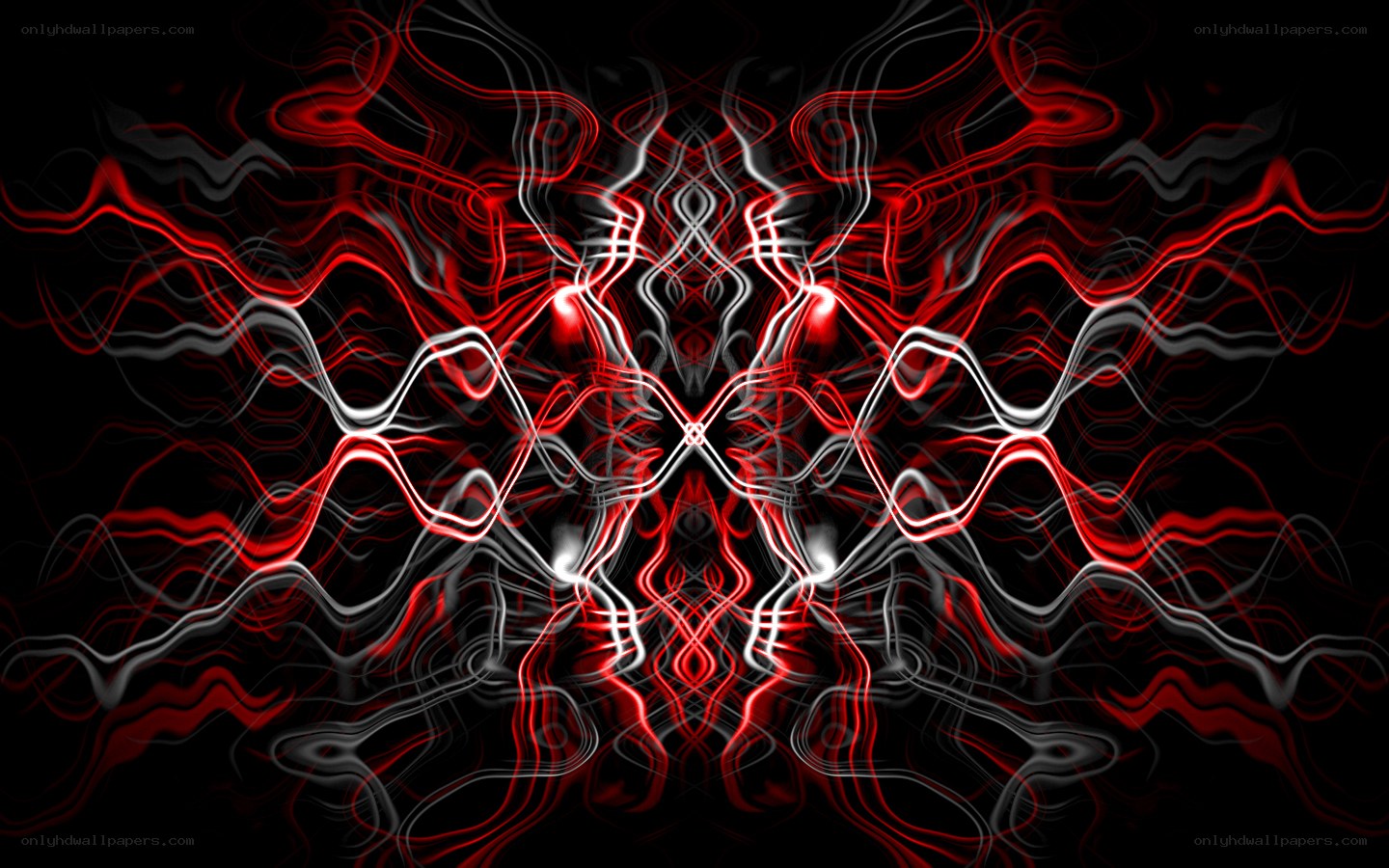 Abstract red and white light patterns