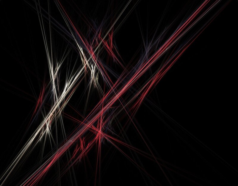 Abstract red and white light streaks