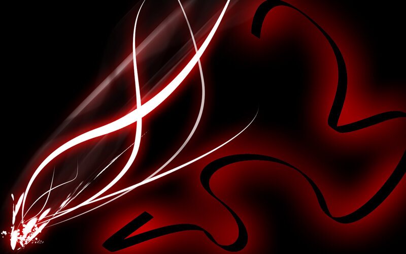 Abstract red and white light trails