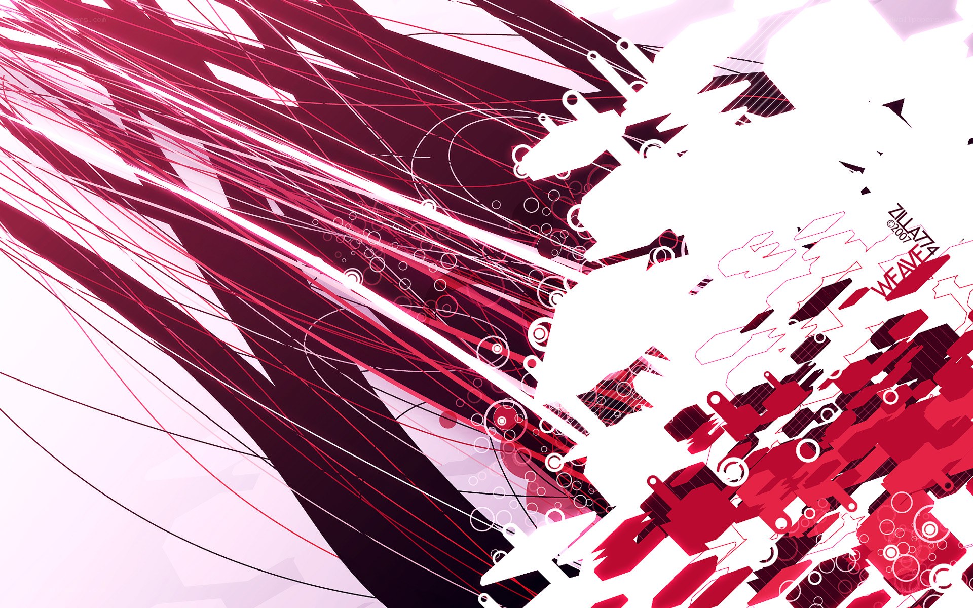 abstract red and white motion design