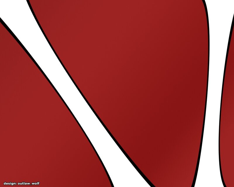 Abstract Red and White Shapes — Minimalist