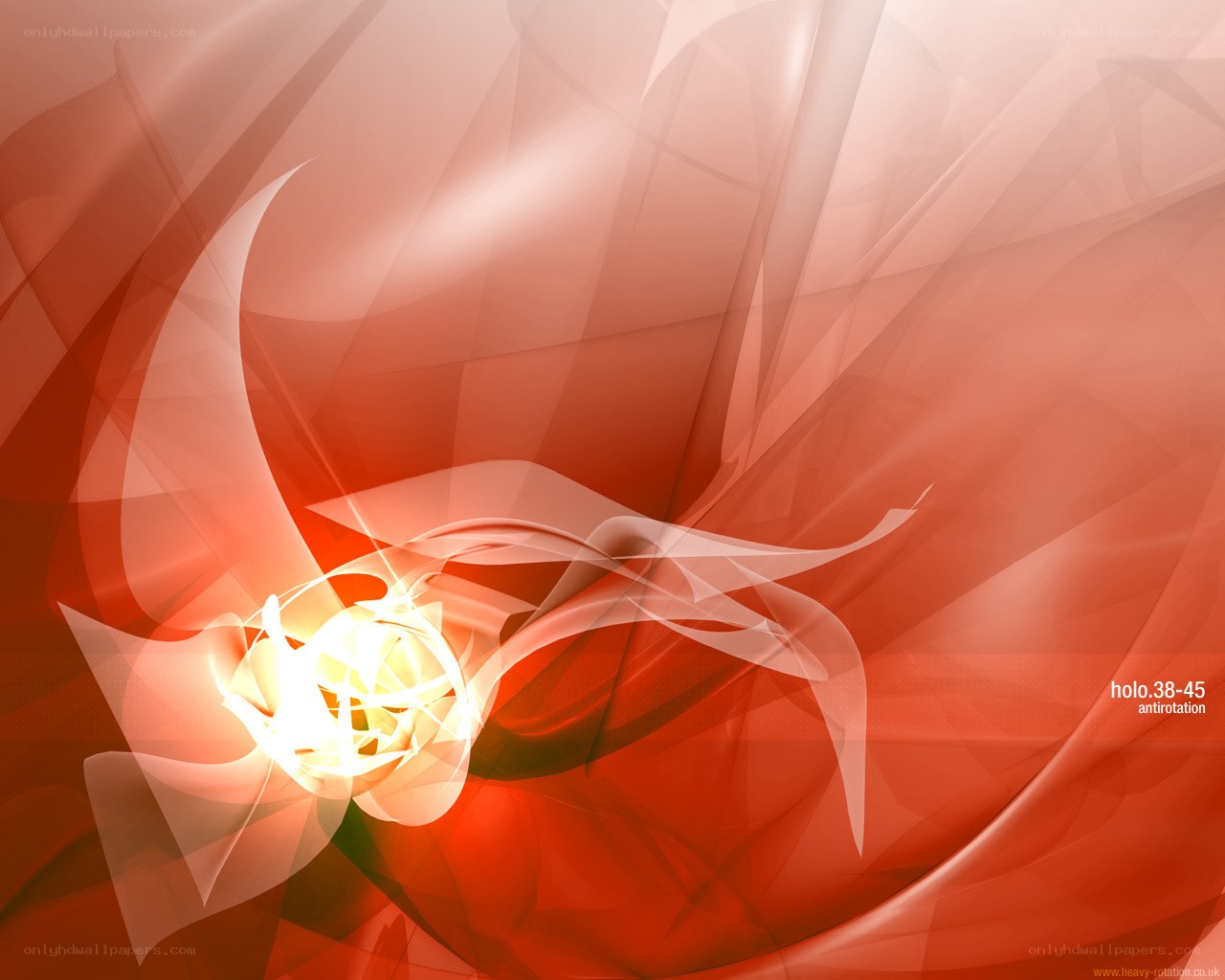 Abstract red and white swirl