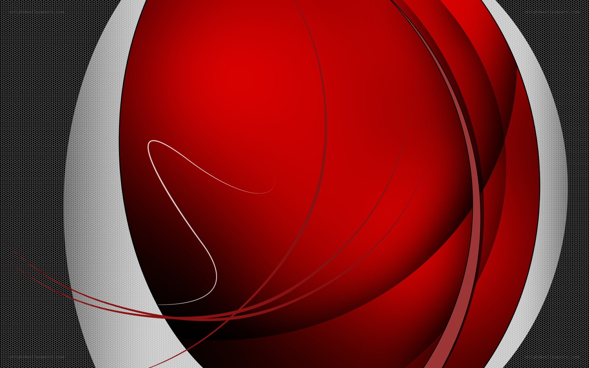 abstract red and white swirl