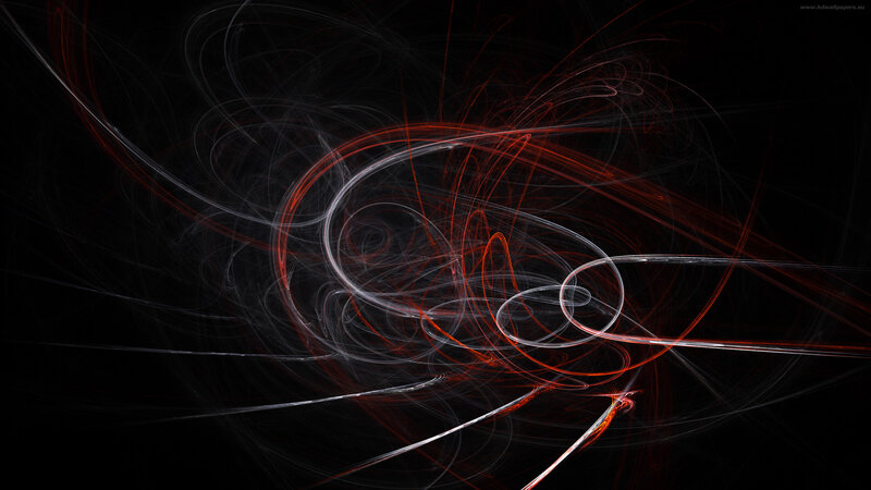 Abstract red and white swirls