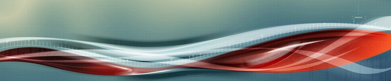 Abstract Red and White Waves — Dynamic, Digital Art