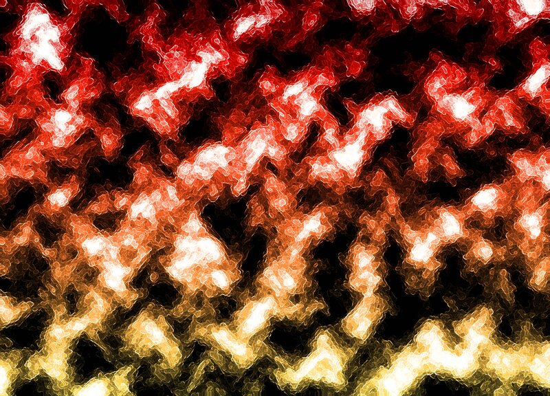Abstract red and yellow flame pattern