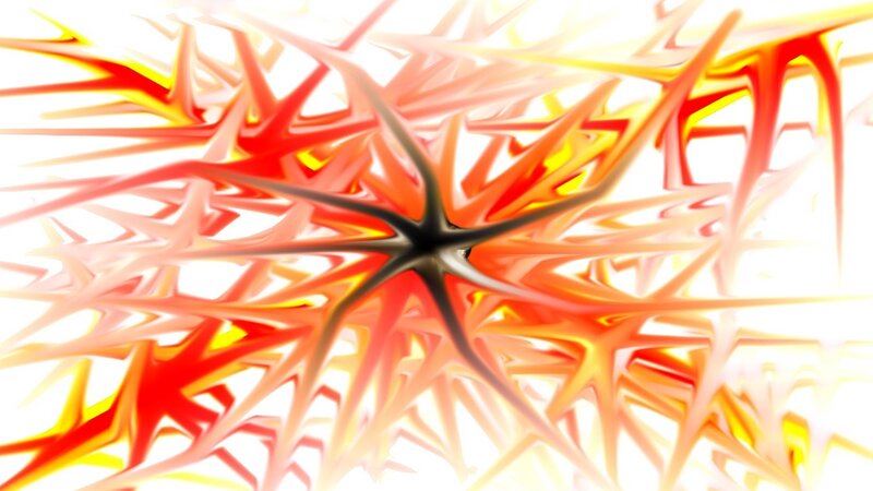 abstract red and yellow fractal design
