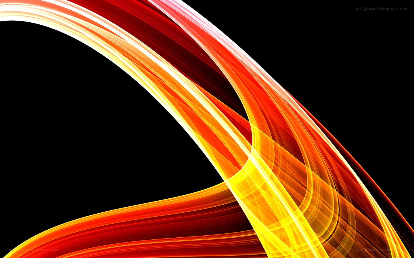 Abstract red and yellow light curves