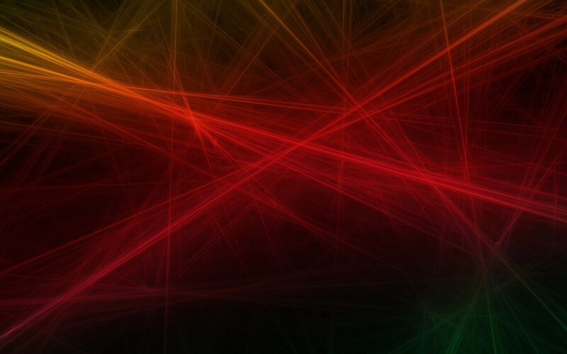 Abstract red and yellow light streaks
