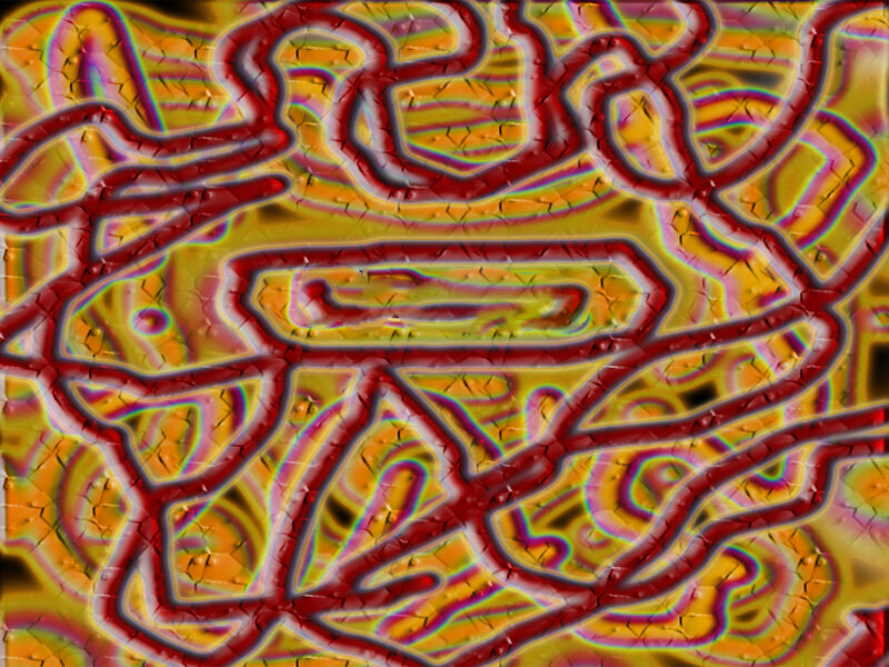 Abstract red and yellow pattern
