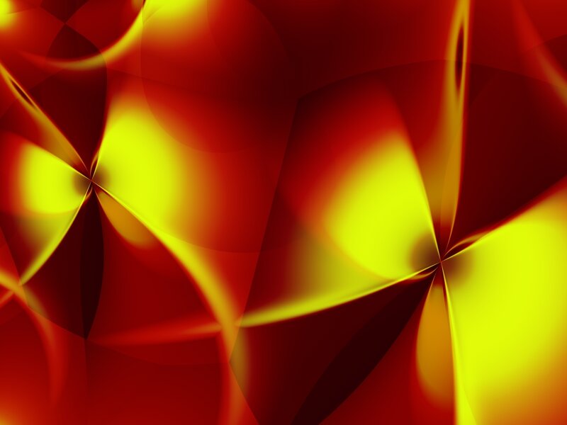 Abstract red and yellow swirls