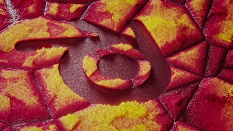 Abstract Red and Yellow Texture — Textured
