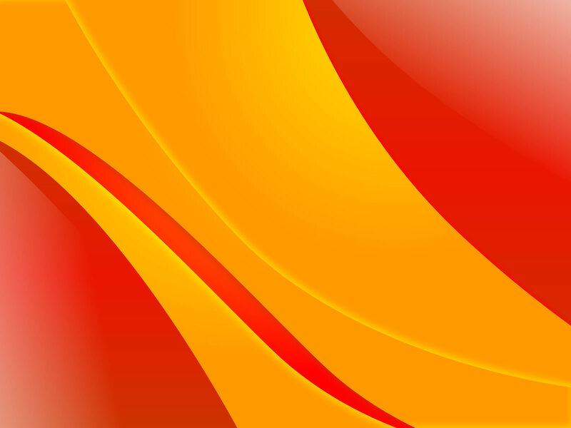 Abstract Red and Yellow Waves — Dynamic, Orange