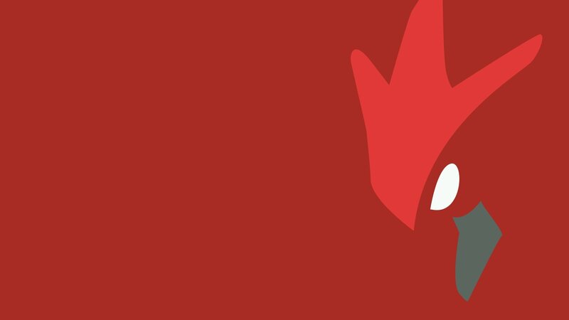 Abstract Red Bird Head