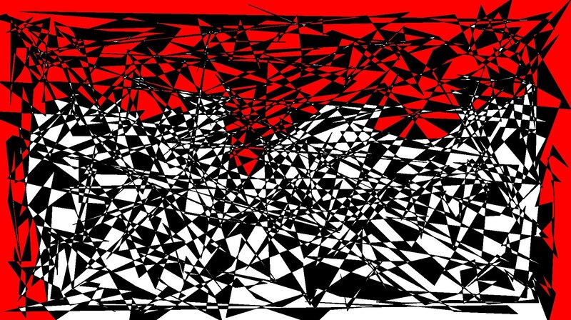 abstract red black and white pattern