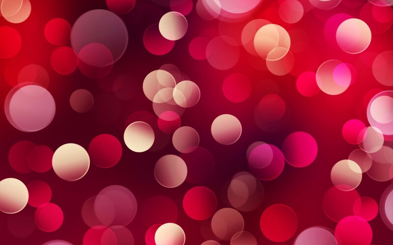 Abstract Red Bokeh Circles