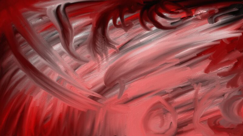 abstract red brushstroke art