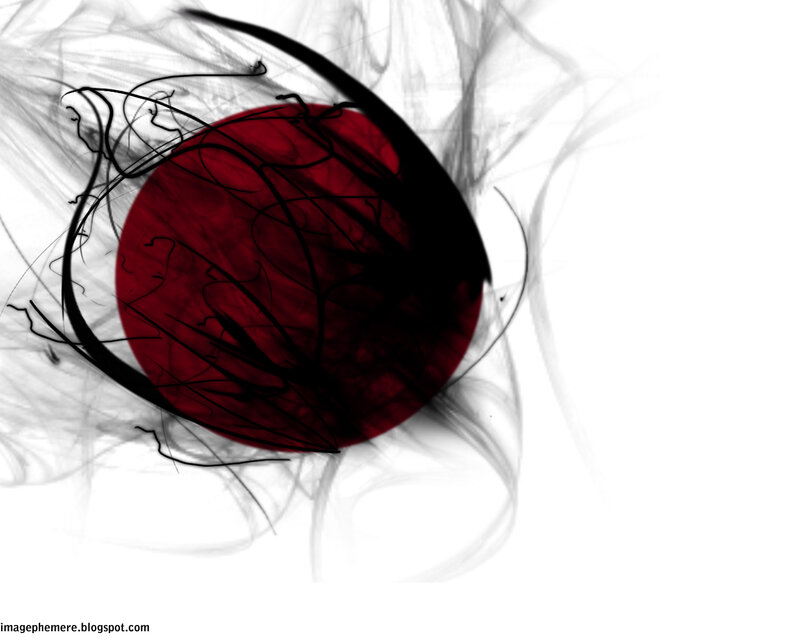 abstract red circle with black lines