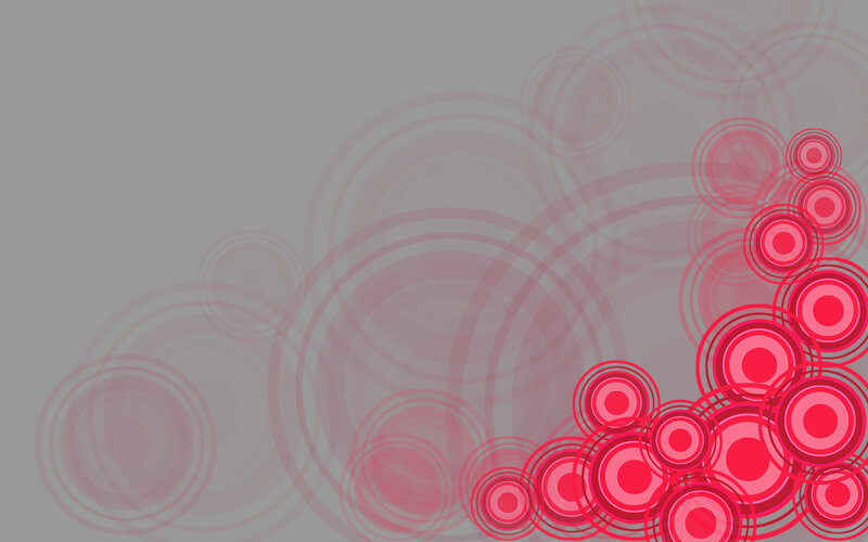 abstract red circles pattern
