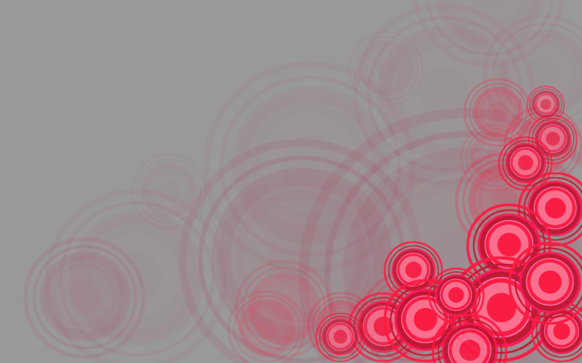 abstract red circles pattern